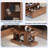 Bedroom Closet Island With Glass Display Top And Open Shelving, Jewelry Storage Dresser Island With Compartments-1527381700