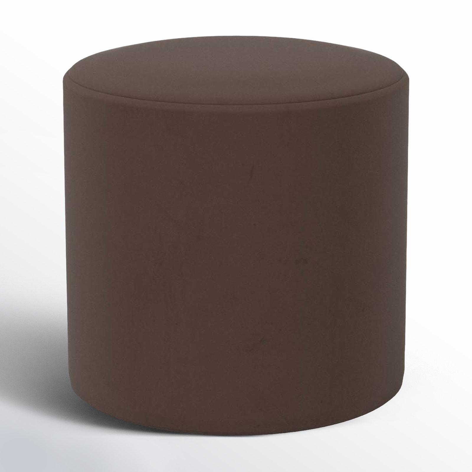 Orlando Upholstered Ottoman, Classic Chocolate Velvet