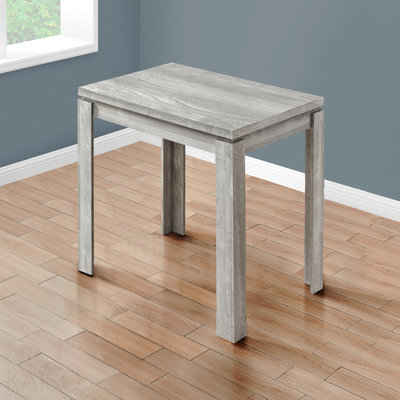 Table de salle à manger, rectangulaire, 48 po, petite, cuisine, salle à manger, stratifié gris, contemporain, moderne
