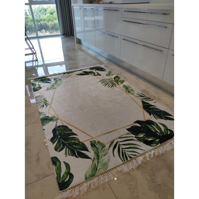 Tapis Masanao avec envers antidérapant, Rectangle 5 pi 11 po x 9 pi 10 po