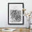 Mountain Range in Afghanistan in Abstract - Picture Frame Drawing Print-55726709-55726710