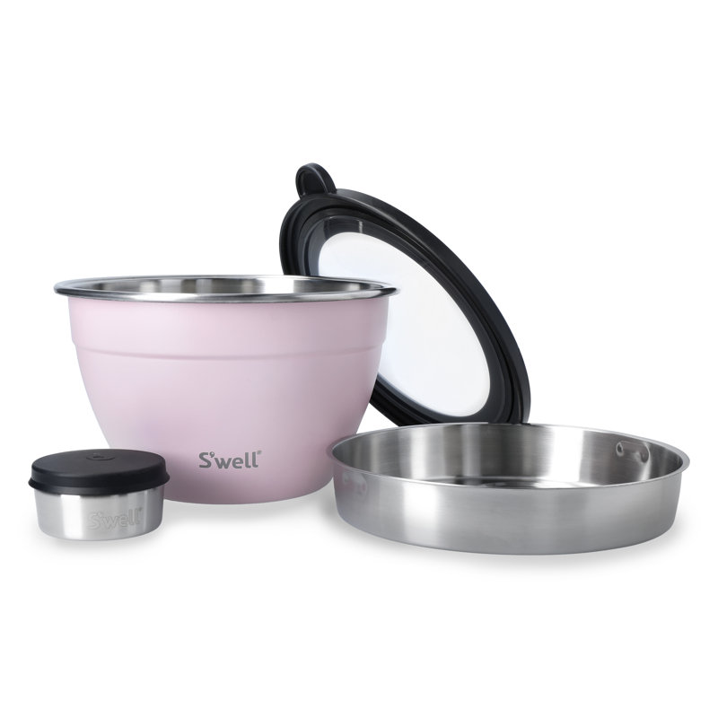 S'well Stainless Steel Salad Bowl, Pink