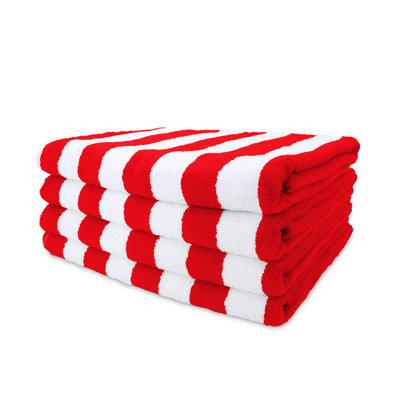 Serviette de plage Arkwright California Cabana 100% coton 30 x 70 (paquet de 4)