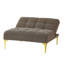 Canapé-lit convertible simple avec futon et pieds en métal doré-2097740631