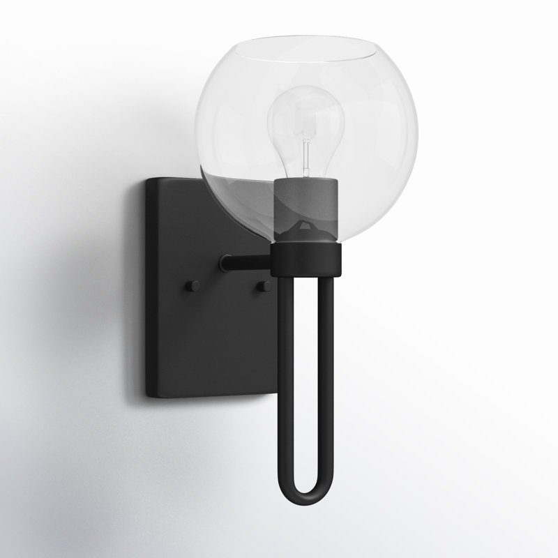 1 - Light Bath Sconce, Midnight Black