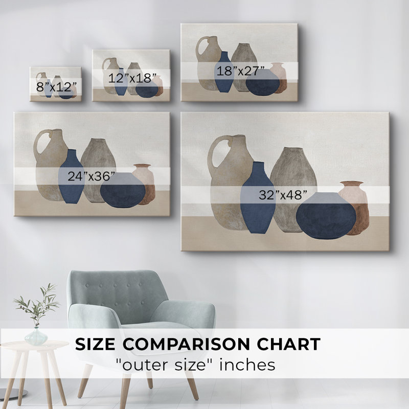 Vaisseaux simples - Cavas enveloppés de galerie, H 24 po x l 36 po