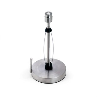Paper Towel Holder Countertop,Black Paper Towel Holder Stand with 6.7inch  Diameter Large Base for All Kitchen Paper Roll