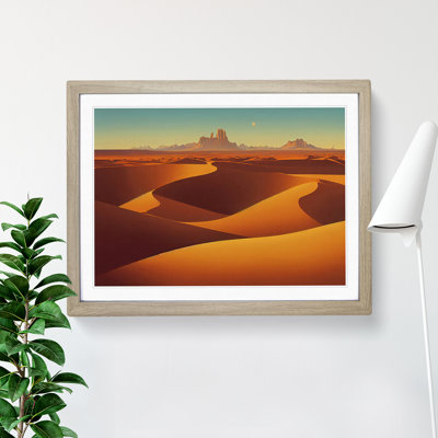 Golden Sand Desert Vol.1 1 Piece Single Picture Frame Wall Art