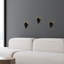 Applique murale encastrée noire 1 lumière