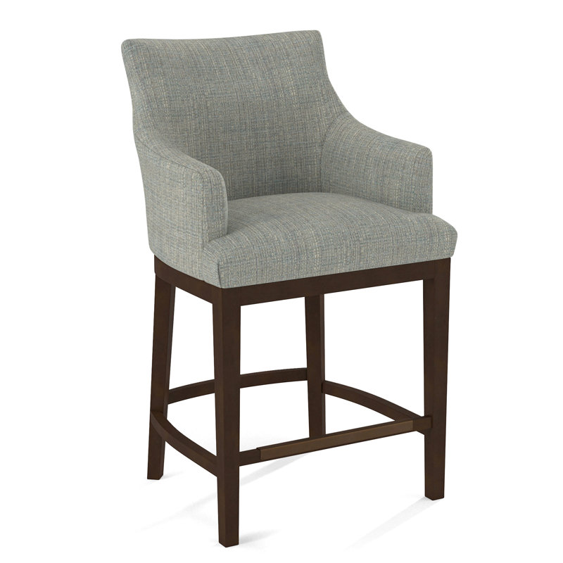 Upholstered Stool, Applause Archway Grey, Nutmeg