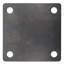 Plaque de base métallique soudée en acier au carbone A36 robuste par Sidco-88677427
