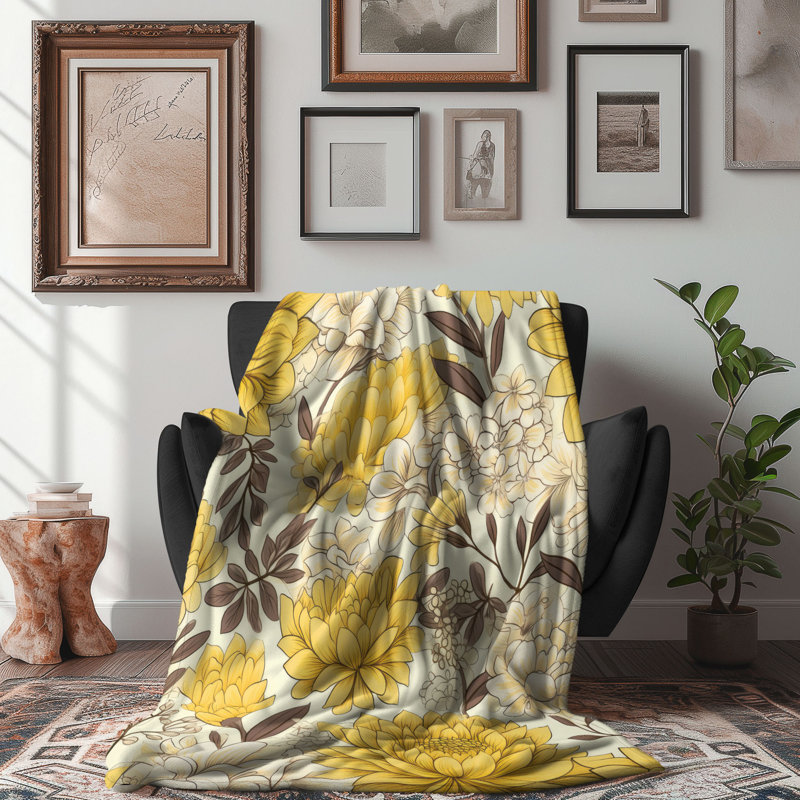 Jeté beige en sherpa 1 pièce, L 50 po x L 60 po