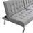 Grey Futon Bed, Wood Frame For Long-Term Use, Stainless Leg Support Multifunctional & Construction, 59.35 Lb Weight-396037422
