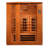 Dynamic Saunas Lugano 3 - Person Bluetooth Compatible FAR Infrared Sauna in Hemlock