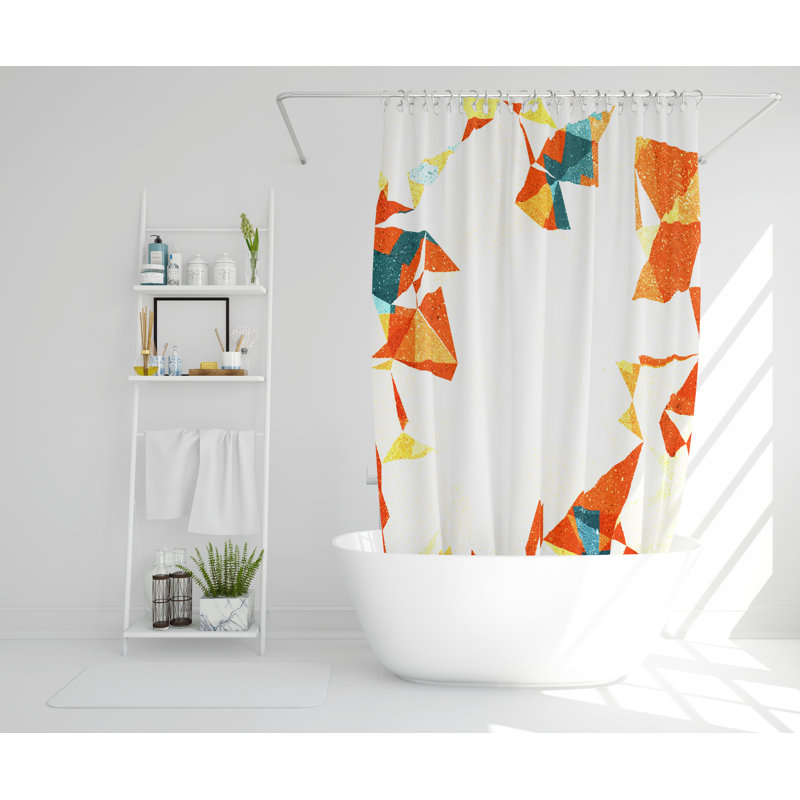 Willer Polyester Shower Curtain Set, 168cm H x 168cm W