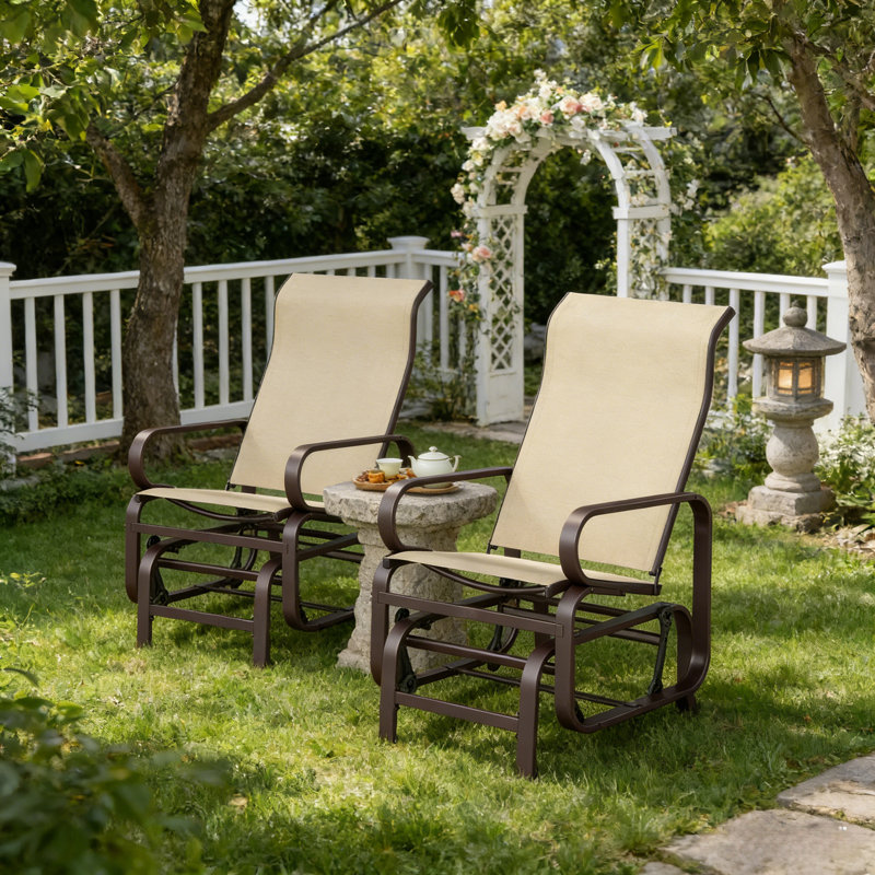 Ensemble de 2 chaises longues confortables