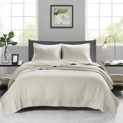 Courtepointe pour lit simple / simple TG en microfibre avec rembourrage en coton, réversible, lavable à la machine, rembourrée,