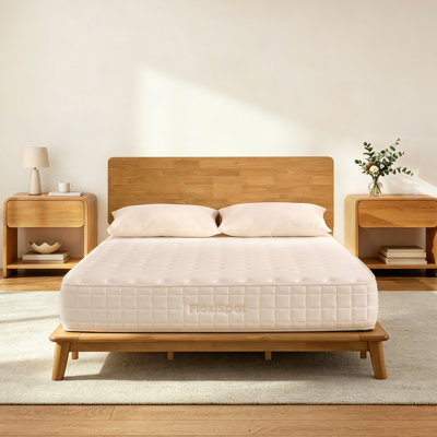 Medium-Firm Hybrid Mattress, Gel Memory Foam and Pocket Coils, King, 12 Inch