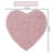 Schoenberger Heart Shape Bath Rug 25"x25"-1611439382