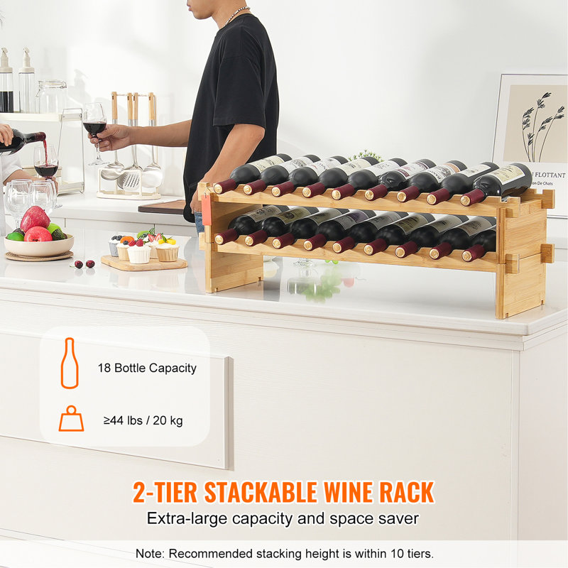 Support à vin 18 pièces pour 18 bouteilles
