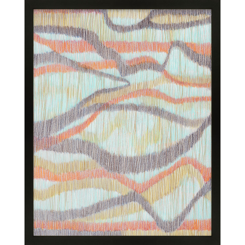 Rhythm Painting by Jacques Pilon, Black, 20" H x 16" W x 1.25" D