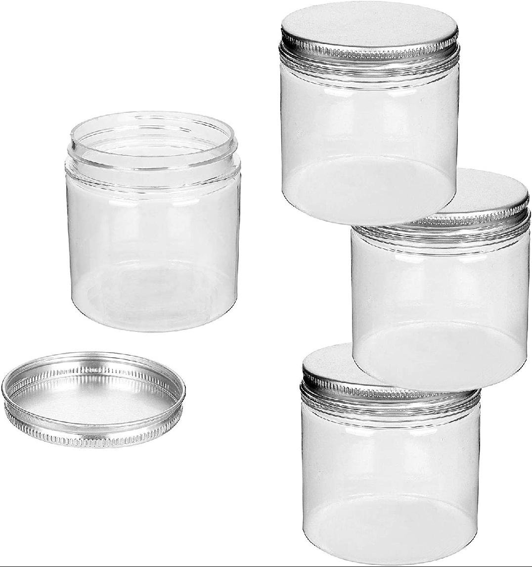 24 Pack Slime Containers with Lids - Reusable, Translucent, No Leak, H