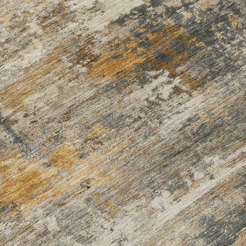 Machine Washable Indoor/Outdoor Earleville ACN2368 Abstract Rug, Rectangle 10' x 14'
