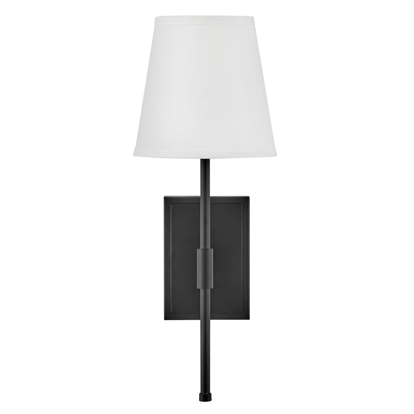 Janis Single Light Steel Dimmable Wallchiere, Black