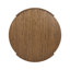 Damari Round Coffee Table-Medium Brown Limba