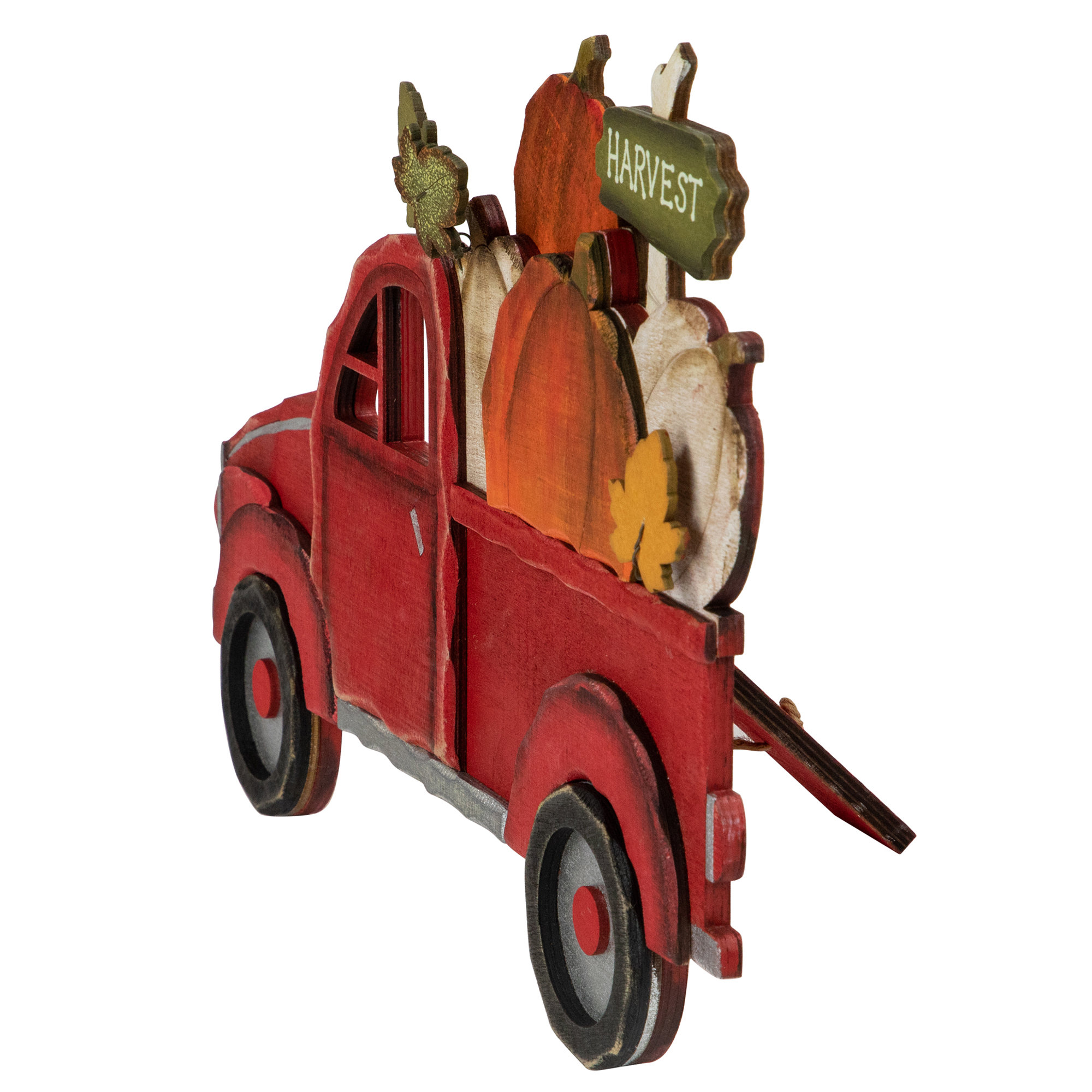 Fall Pumpkins in a Red Truck Hanging Kitchen Towel With 