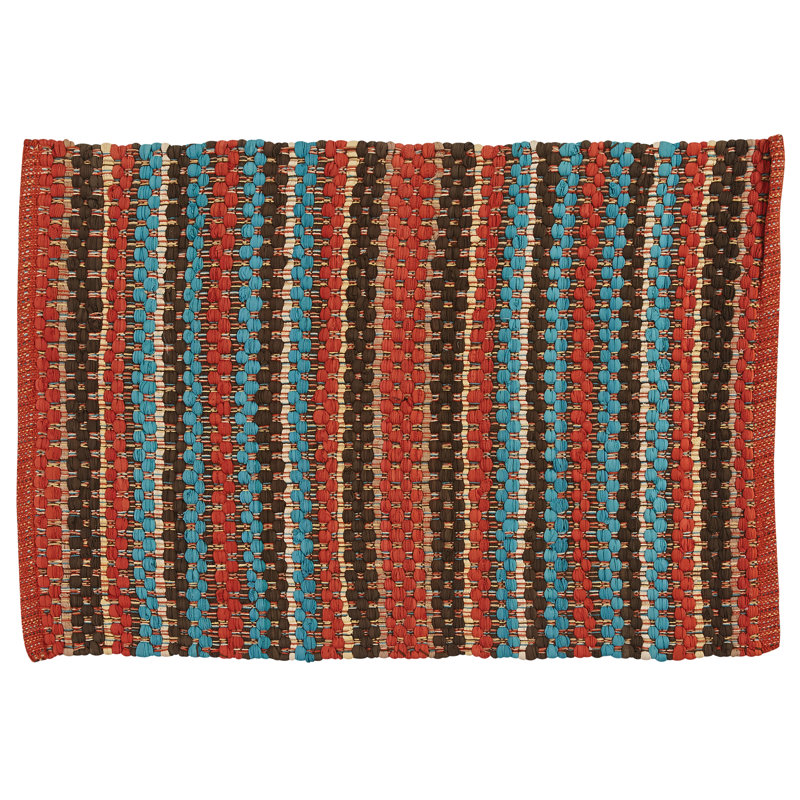 Soffie Cotton Striped Rug, Rectangle 2' x 3'