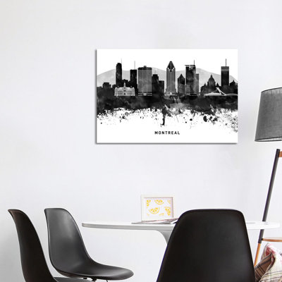 Montreal Skyline 1 Piece Wrapped Canvas Wall Art