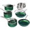 Batterie de cuisine antiadhésive 10 pièces Granitestone Emerald, va au four et au lave-vaisselle