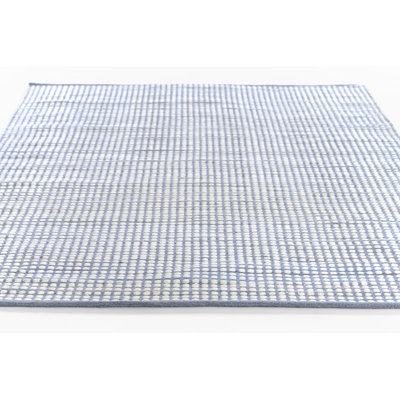 Momeni Caicos Hand Woven PET Geometric Blue Indoor Outdoor Rug 7'10" X 9'10", Rectangle 7'10" x 9'10"