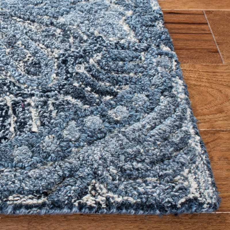 Drane Hand Tufted Performance Oriental Rug, Round 8'