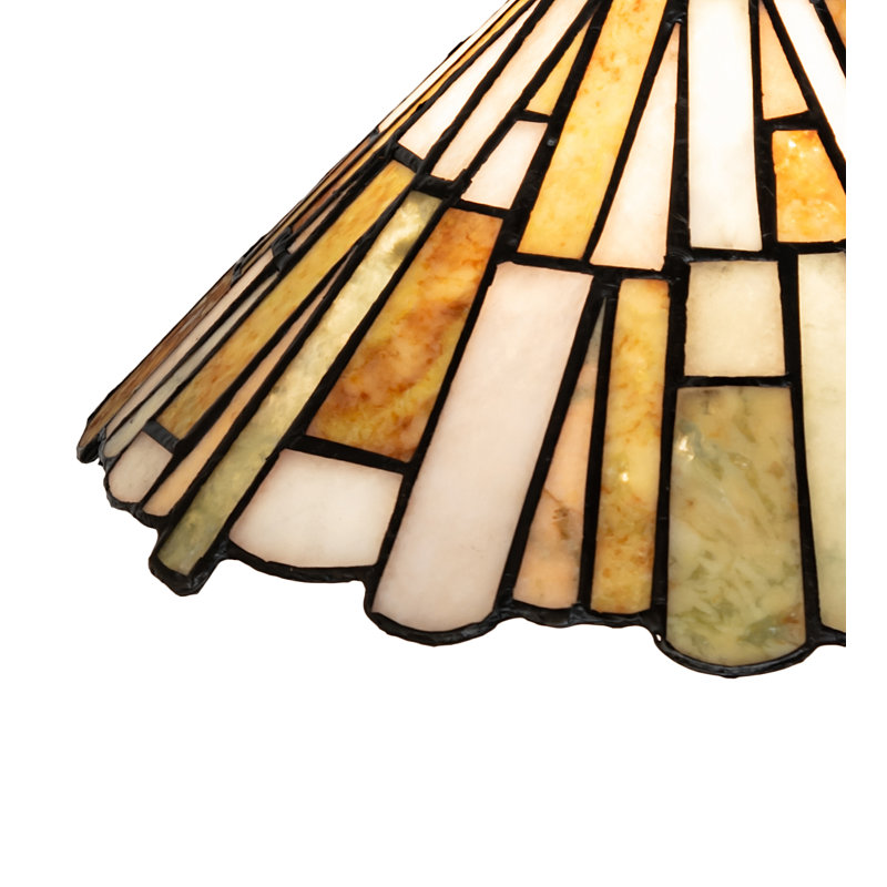 13" Wide Delta Jadestone Pendant