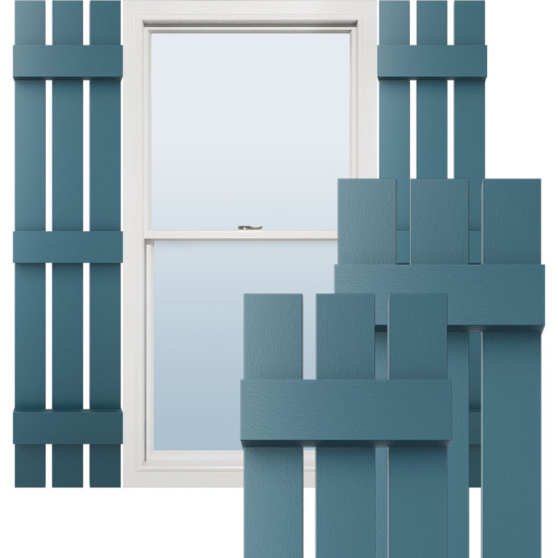 Volets Lifetime, Bleu minuit, H 75 po x l 12 po x P 1 po