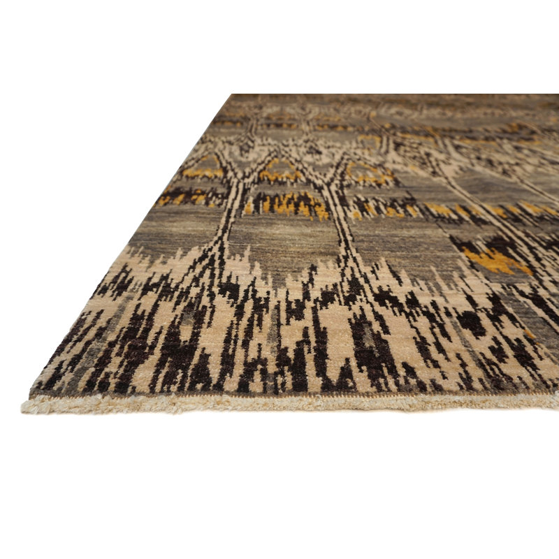 Jazz Hand Knotted Wool Area Rug, Rectangle 8' x 10'