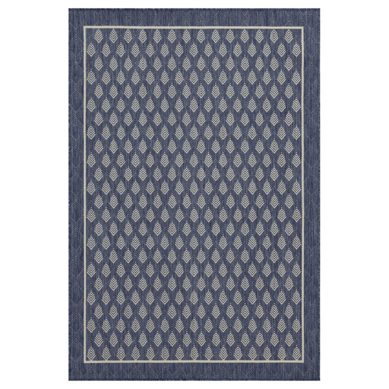7 Ft. 10 In. X 10 Ft. 3 In. Area Rug Indoor/Outdoor, Blue, Rectangle 7'10" x 10'3"