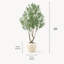 Arbre à fleurs artificiel H 105 po avec l 18 po