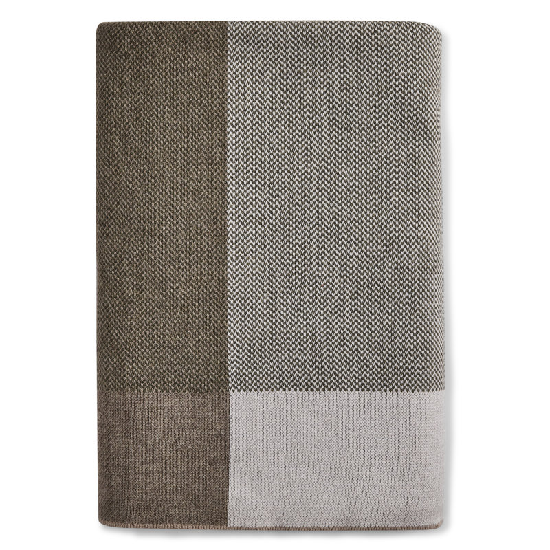Sunbrella® Signature Indoor Outdoor Throw - Estate Plaid Spruce, Brown