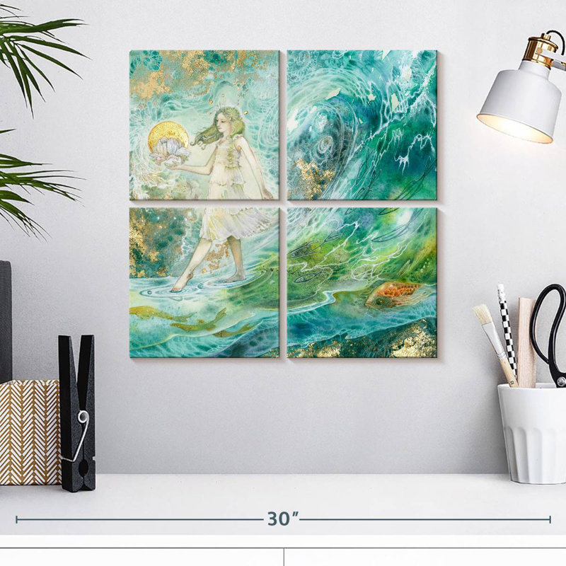 Kelan Wave Walker, 18" H x 18" W