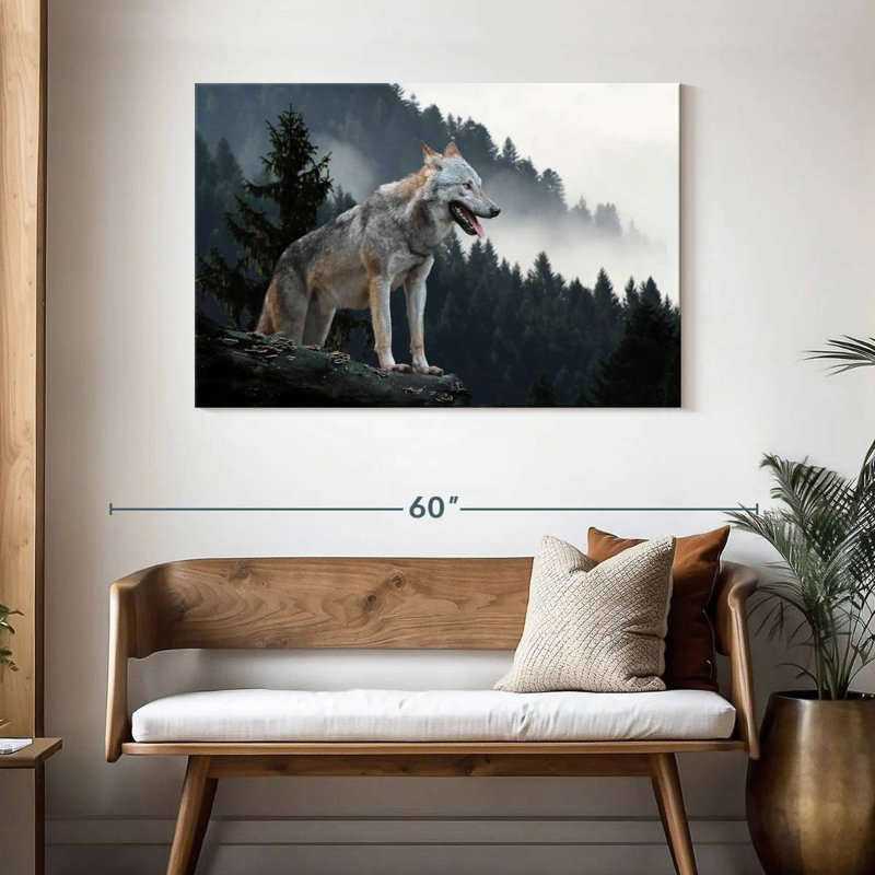 Brampt Timber Wolf, 30" H x 45" W