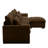Sectional Sofa L Shaped Couch with Storage Footstool and 3 Pillow-1241112902-1212925603