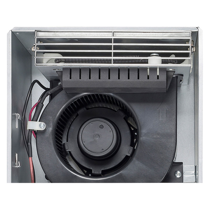 White Rectangular Bathroom Exhaust Fan with Light and Heater