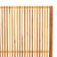 Privacy Screen Brown Solid Acacia Wood With An Oiled Finish, Steel-1116882913