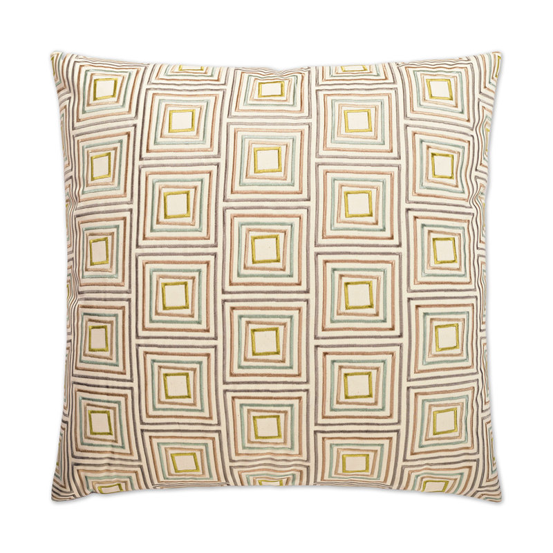 Squared Off Geometric Throw Pillow, Square 20"