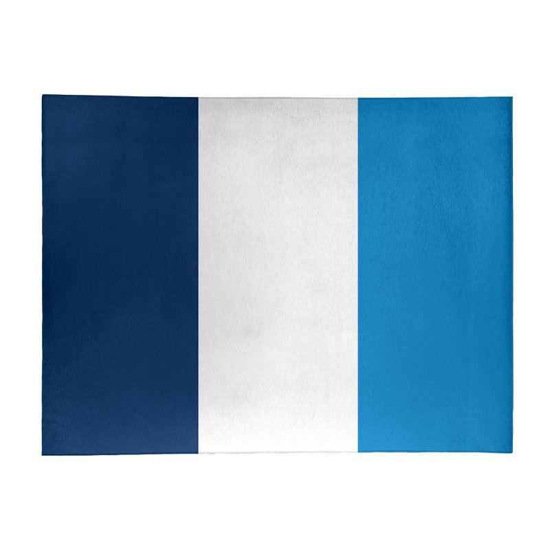 Tapis à rayures en polyester la puissance "la puissance", Rectangle 8 pi x 10 pi