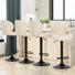 Height Adjustable Swivel Faux Leather Bar Stool/Counter Chair with Metal Frame