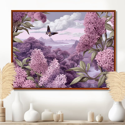Mauve mauve, fleurs parfumées III - art mural floral
